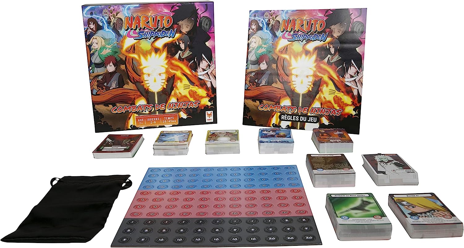 Jeu de société Naruto Shippuden vue boite éclatée